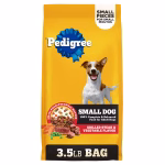 Adult Small Dog Dry Dog Food, Grilled Steak and Vegetable Flavor, 3.5 lb. Bag
