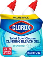 Toilet Bowl Cleaner Clinging Bleach Gel, Ocean Mist, 24 Fl Oz, Pack of 2