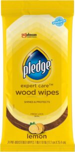 Expert Care Enhancing Wood Wipes, Lemon Scent, 24 Count