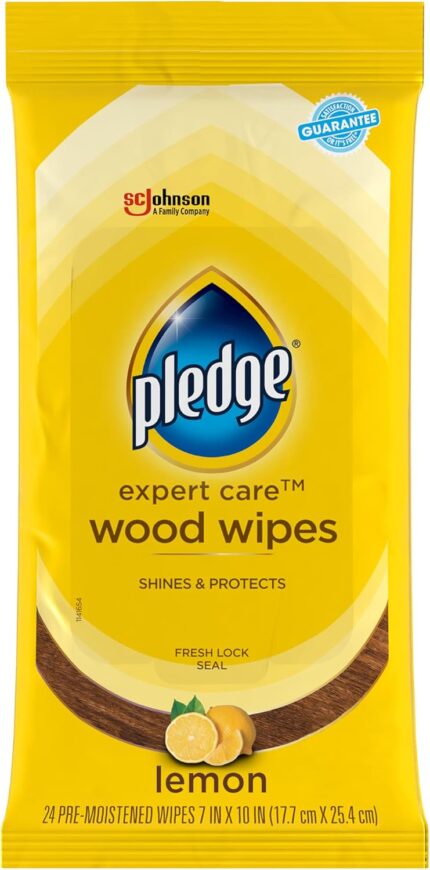 Expert Care Enhancing Wood Wipes, Lemon Scent, 24 Count
