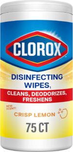 Disinfecting Cleaning Wipes, Bleach Free, Crisp Lemon, 75 Count