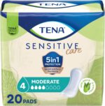 Sensitive Moderate Bladder Control Pads, Incontinence, Moderate Absorbency, 20 Count, 1 Pack
