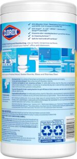 Disinfecting Cleaning Wipes, Bleach Free, Crisp Lemon, 75 Count - Image 8