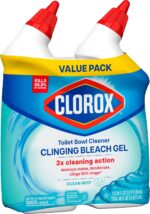 Toilet Bowl Cleaner Clinging Bleach Gel, Ocean Mist, 24 Fl Oz, Pack of 2 - Image 2