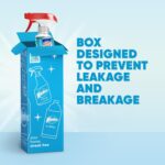 Glass and Window Cleaner Spray Bottle, Packaging Designed to Prevent Leakage and Breaking, Surface Cleaning Spray, Original Blue Scent, 23 Fl Oz - Image 3