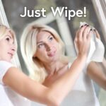 Wipes Glass Cleaning Ammonia Free, Pre-Moistened Wipes for Cleaning All Glass Surfaces, Crystal Rain Fresh Scent, 25 Count - Image 5