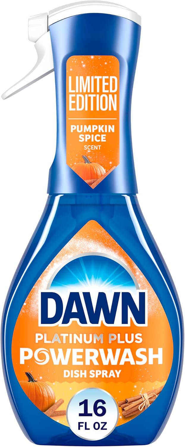 Power wash Spray, Dish Soap, Dishwashing Liquid, Pumpkin Spice, 1 Starter Kit, 16 Fl Oz