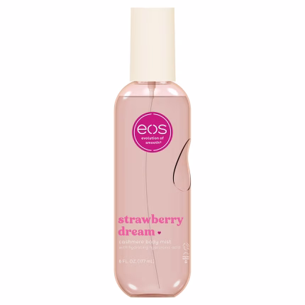 Cashmere Body Mist, Strawberry Dream, Body Spray for Women, Strawberry Perfume, Hair Mist, Moisturizing, Hyaluronic Acid, Glycerin, Vegan, Cruelty-free, 6 fl oz