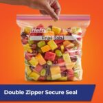 Press to Close Plastic Bags for Food Storage, Gallon Size, 20 Count - Image 2