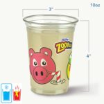 Zoo Pals Kids Cups, Animal Printed Kids Plastic Cups for Birthday Parties or Everyday Use, Great for Small Hands to Hold, 25 Count, 10 Fl. Oz. - Image 2