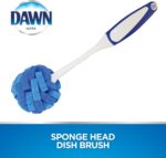 Ultra 11" Puff Glassware and Dish Cleaning Brush Wand with Sponge Head - Image 2