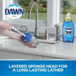 Ultra 11" Puff Glassware and Dish Cleaning Brush Wand with Sponge Head - Image 3