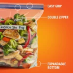 Press to Close Gallon Freezer Bags, 20 Count - Image 4