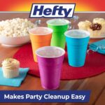 Party On Disposable Plastic Cups, Assorted, 16 Ounce, 100 Count - Image 8